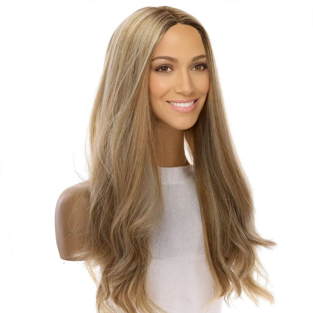 24" Gisele Silk Top Wig Ash Blonde
