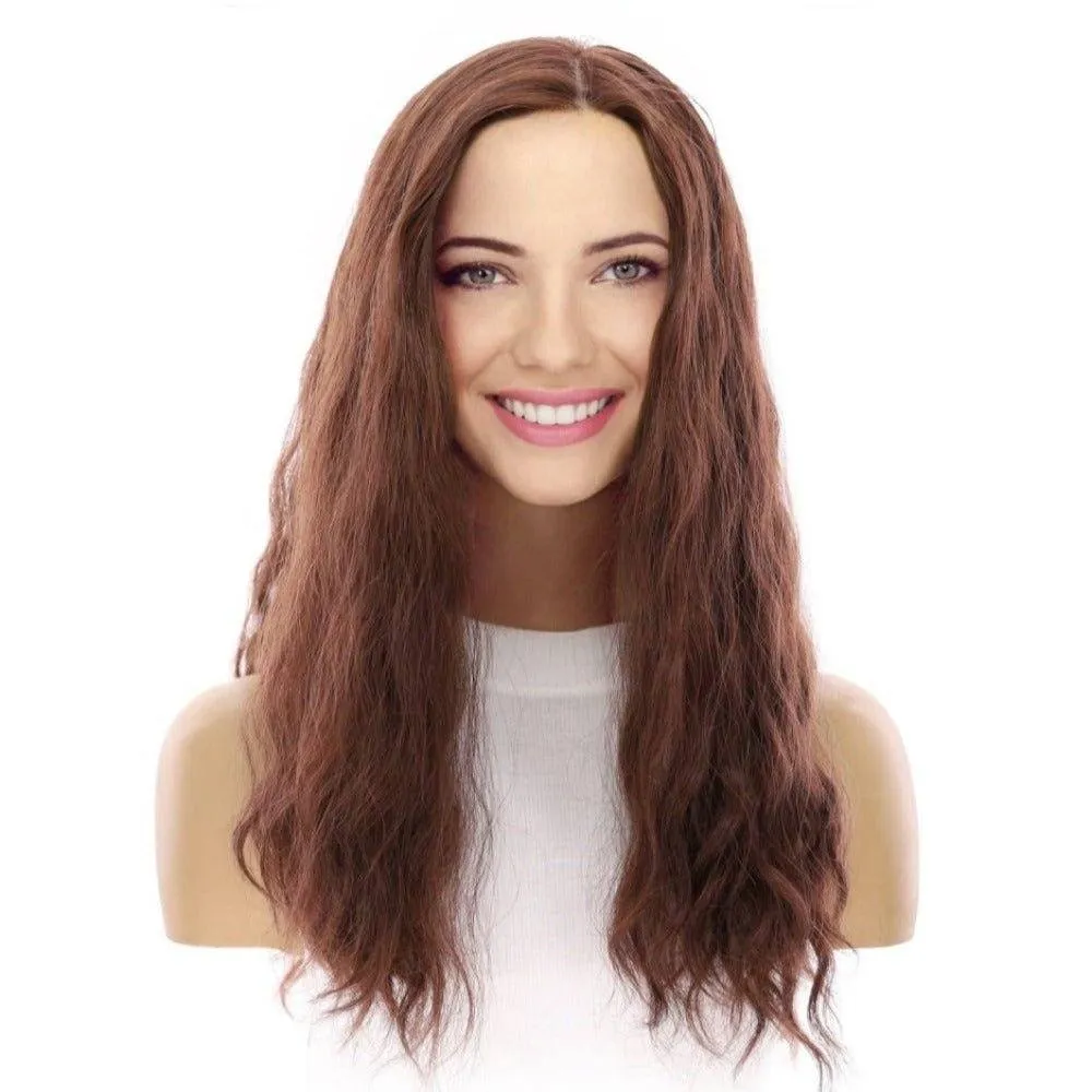 24" Gisele Silk Top Wig Auburn Wavy