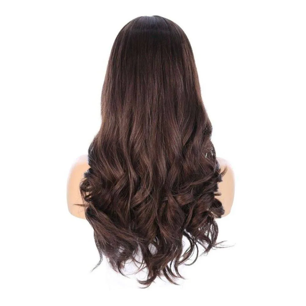 24" Gisele Silk Top Wig Dark Brown