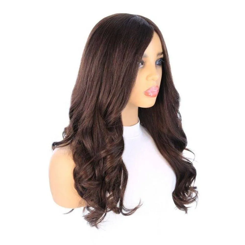24" Gisele Silk Top Wig Dark Brown