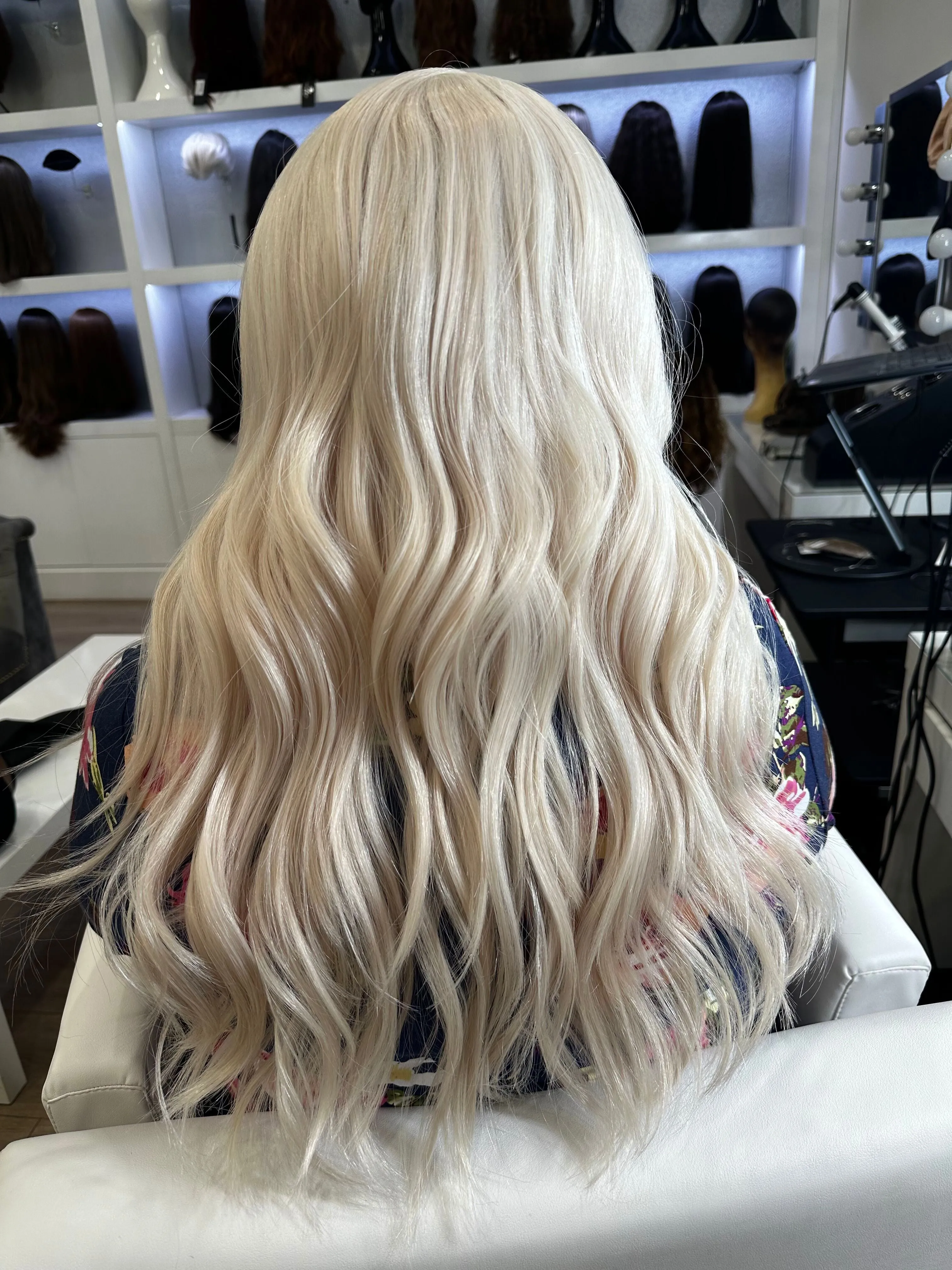 24" Gisele Silk Top Wig Ice Blonde