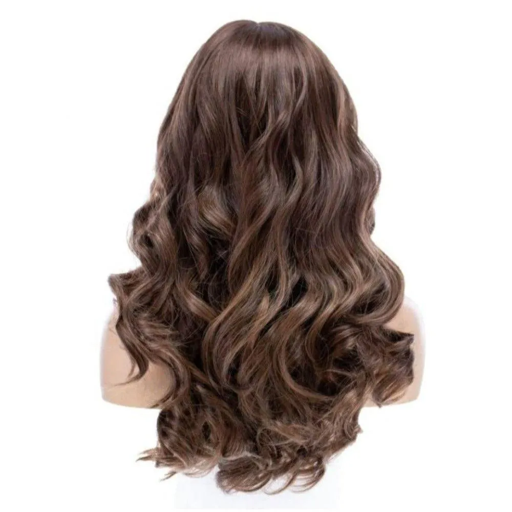 24" Gisele Silk Top Wig Medium Brown Balayage