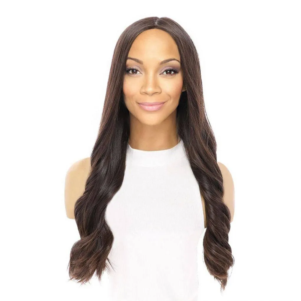 24" Luxe Skin Top Wig #4 Dark Brown