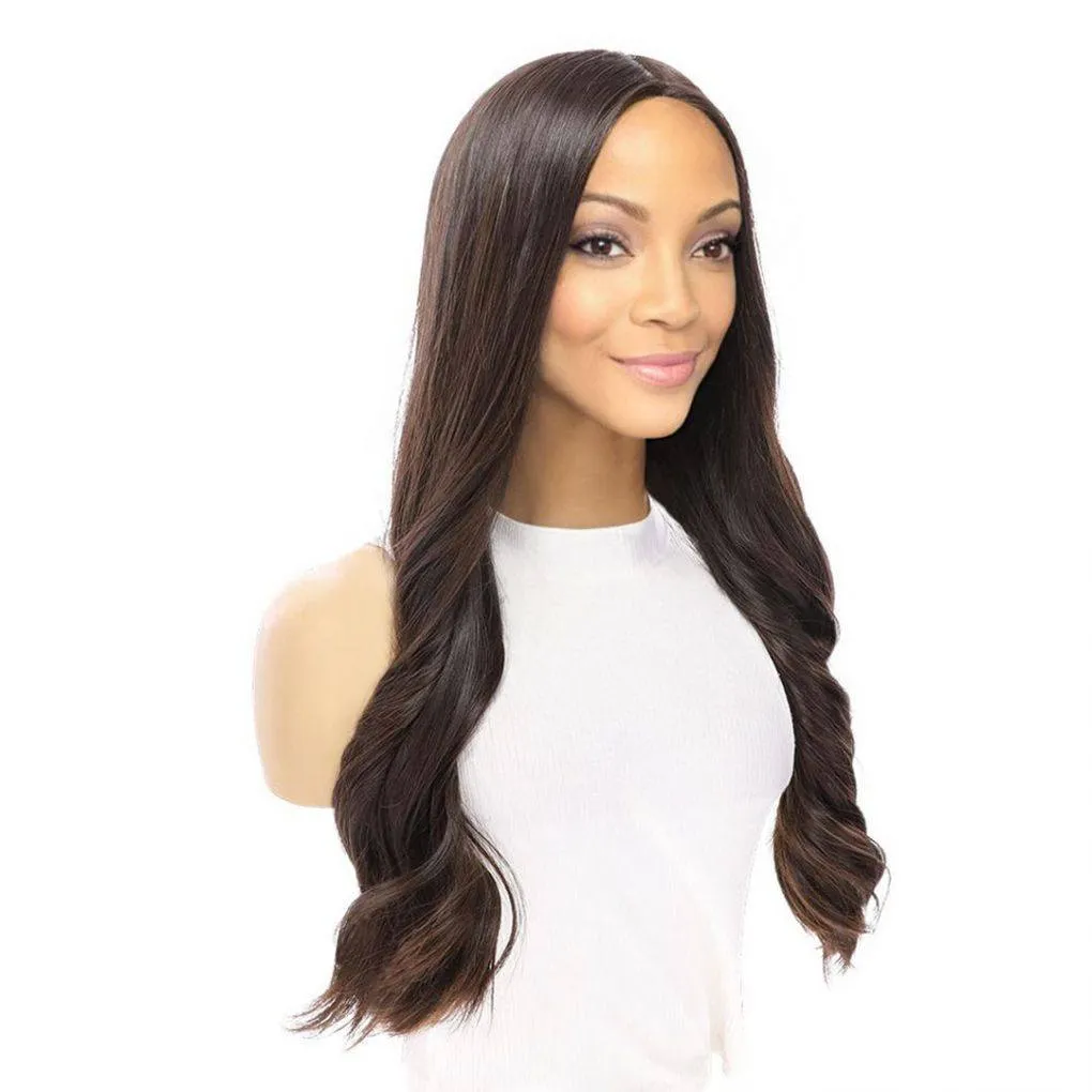 24" Luxe Skin Top Wig #4 Dark Brown