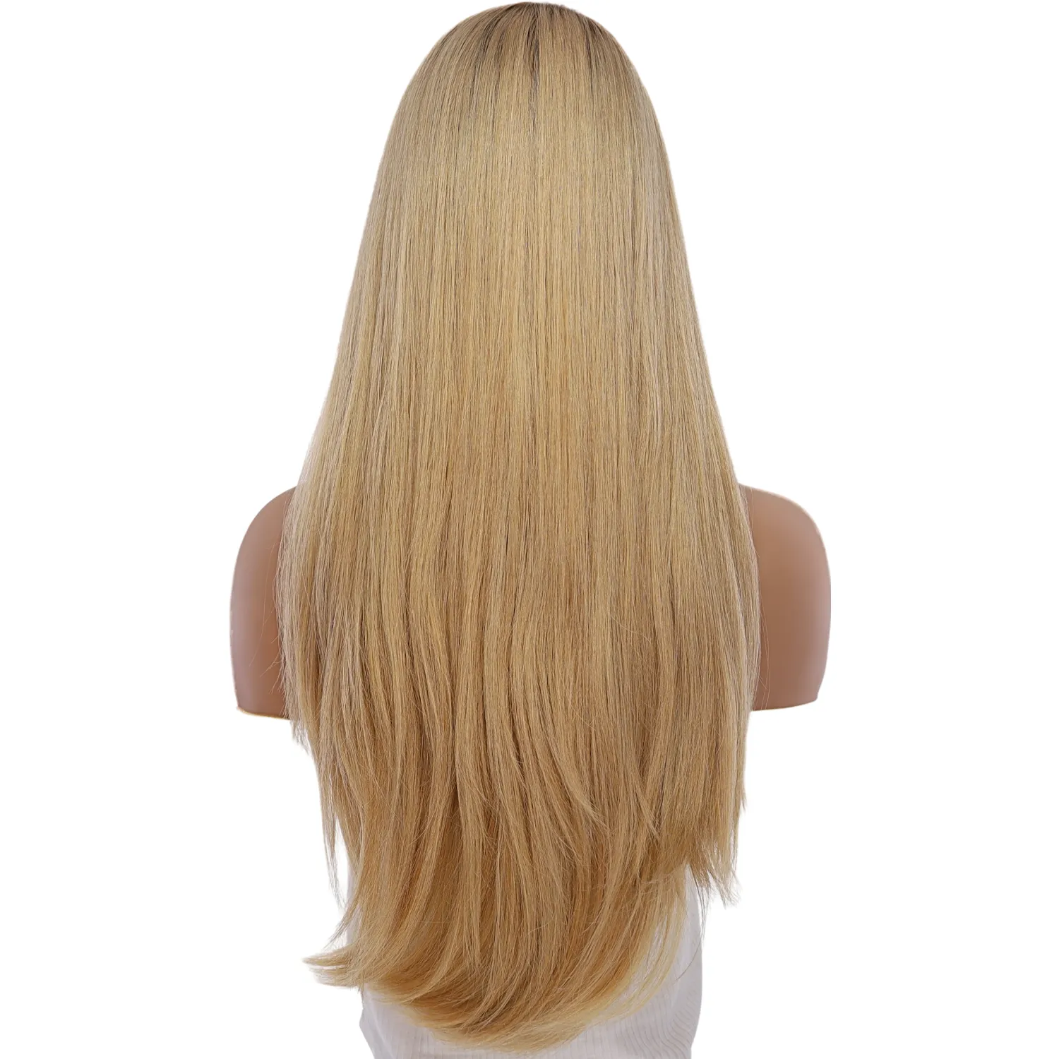 26" Amber Silk Top Wig Golden Blonde