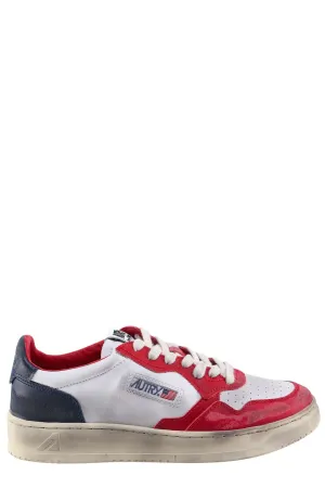 Autry Medalis Super-Vintage Lace-Up Sneakers