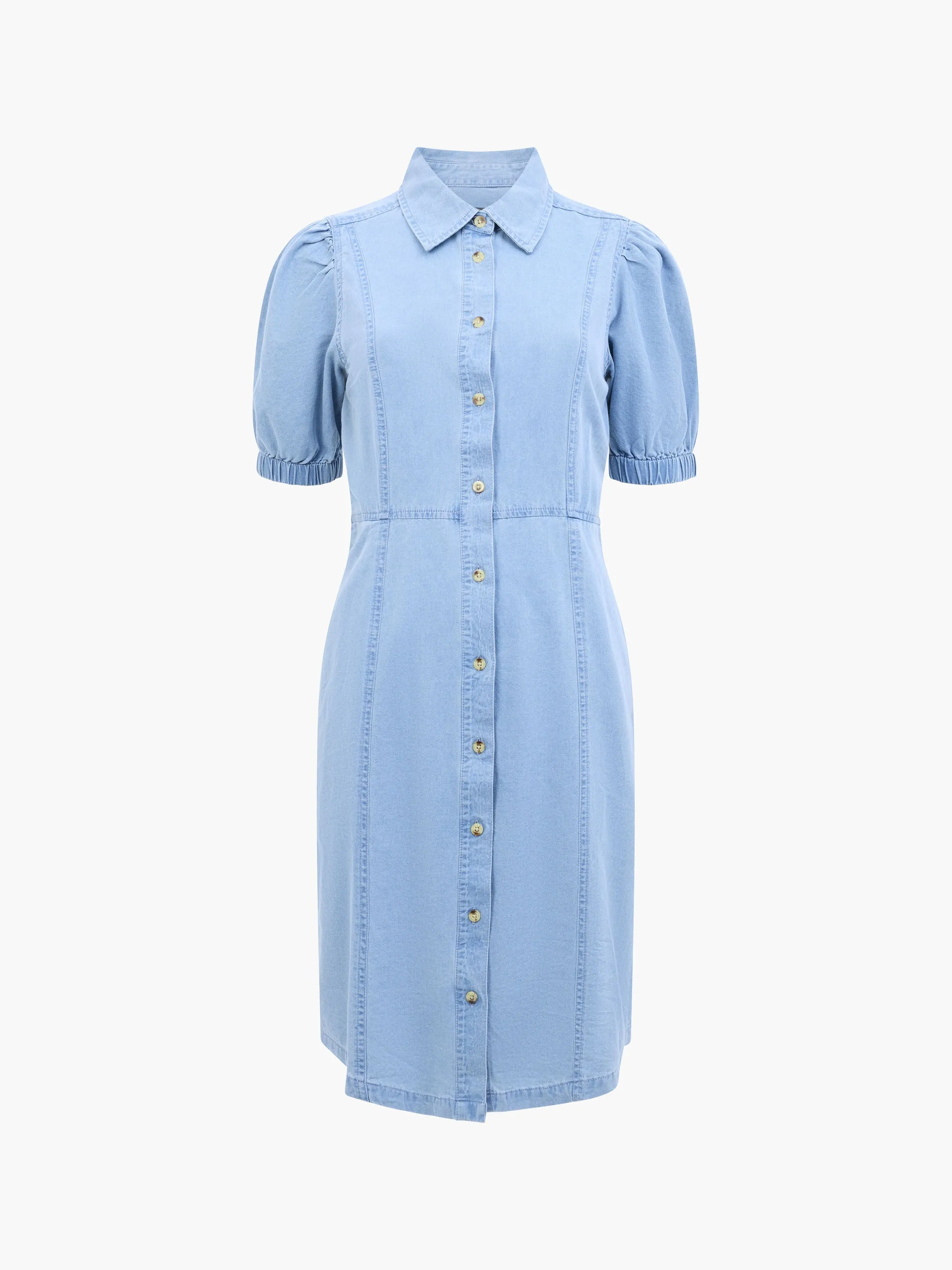 Chambray Button Through Dress