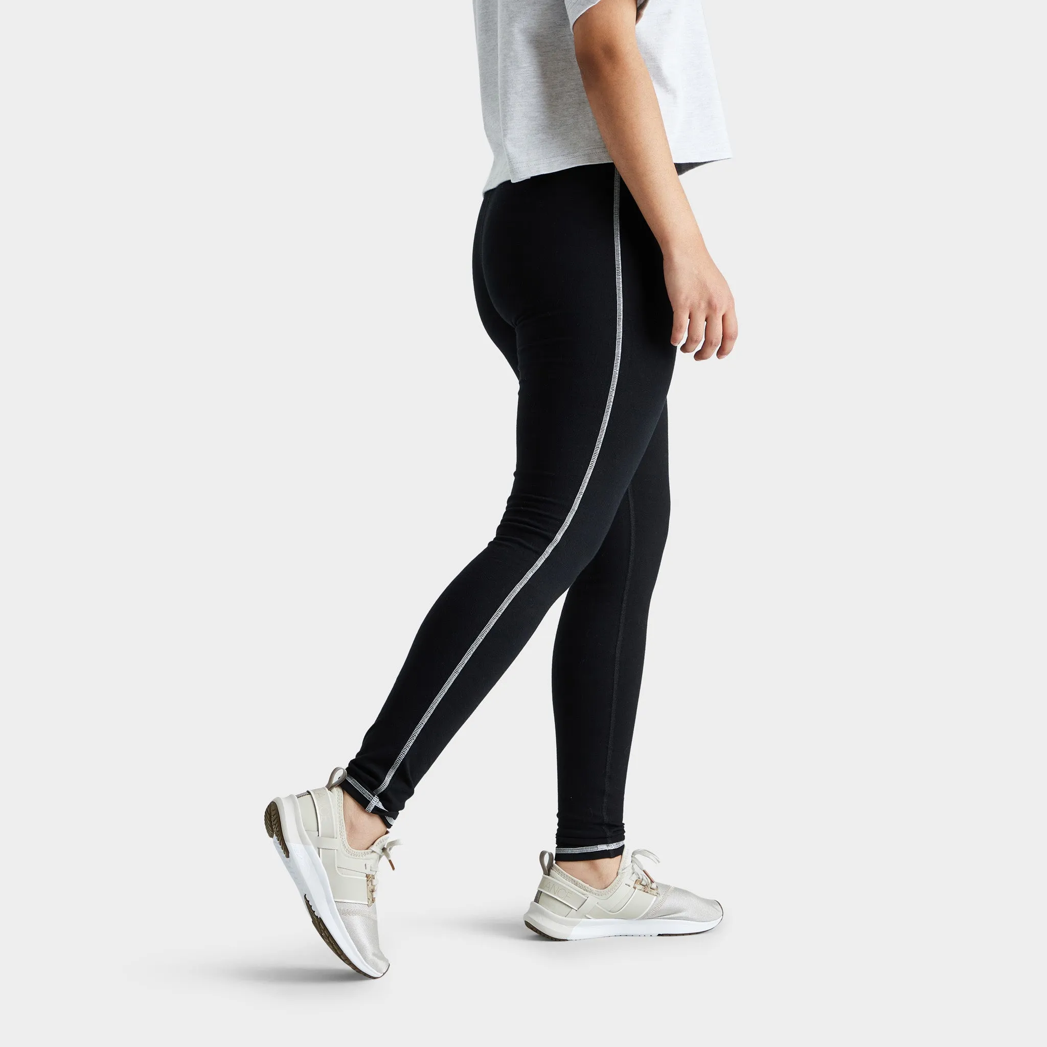 Champion Women's Contrast Stitch Everyday Tights / Black