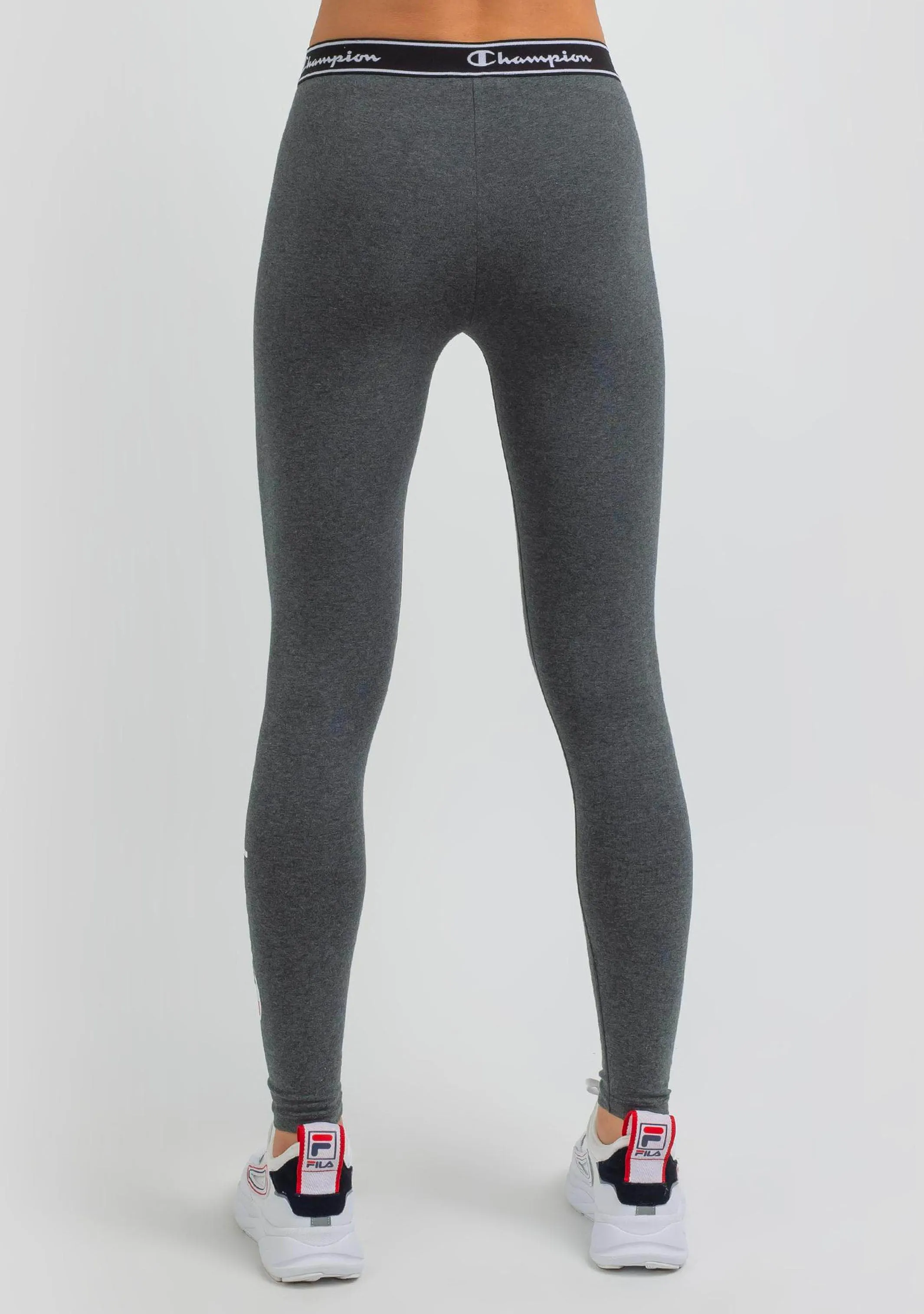 Champion Women’s Script Logo Tights Granite Heather