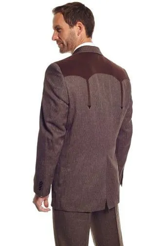 Circle S Mens Heather Chestnut Polyester Boise Sportcoat Jacket Blazer 42 S