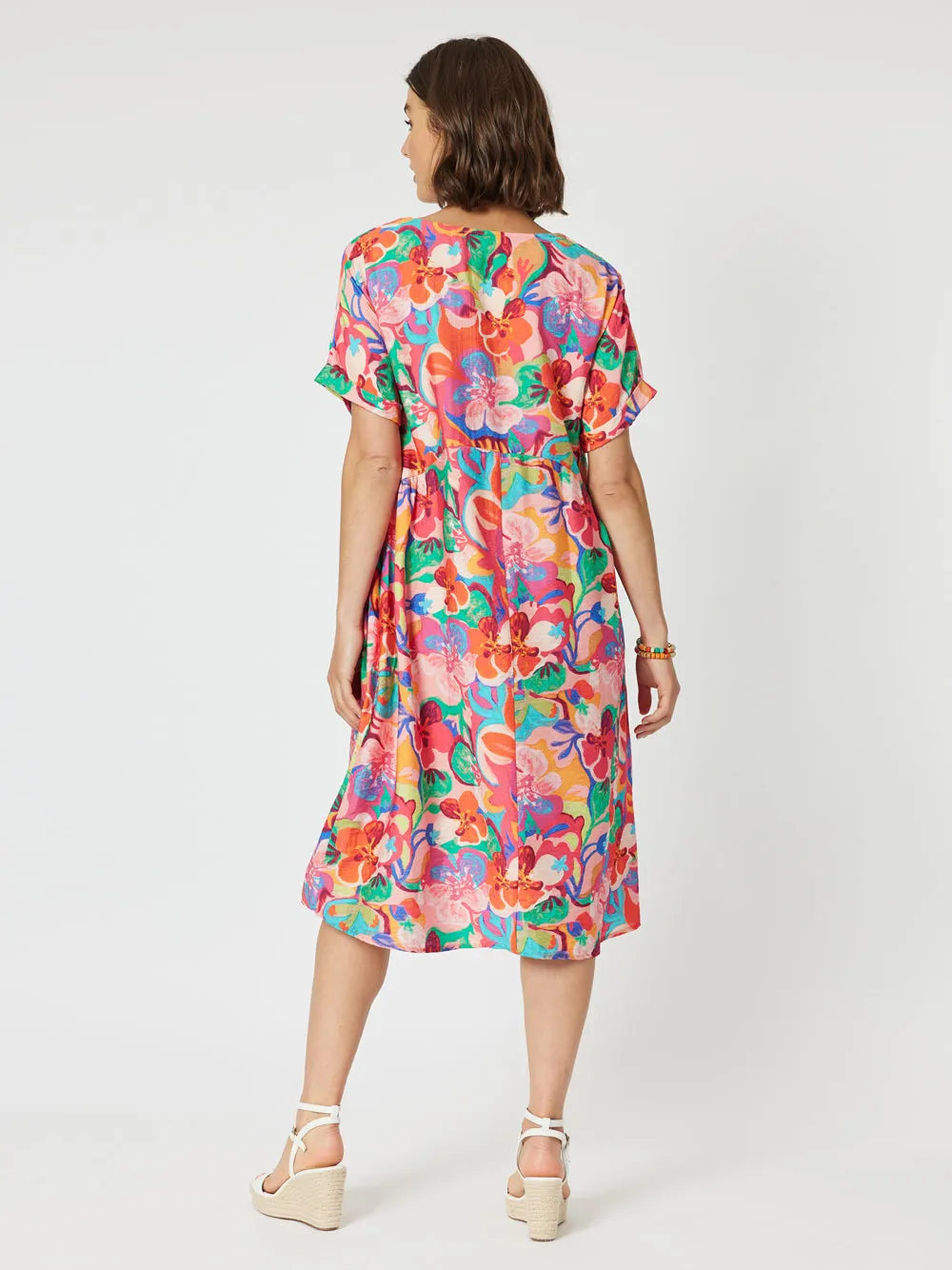 Clarity Garden Party Dress Hot Pink