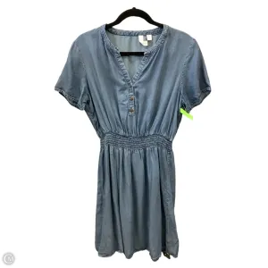 Dress Casual Midi By Tacera In Blue Denim, Size: M