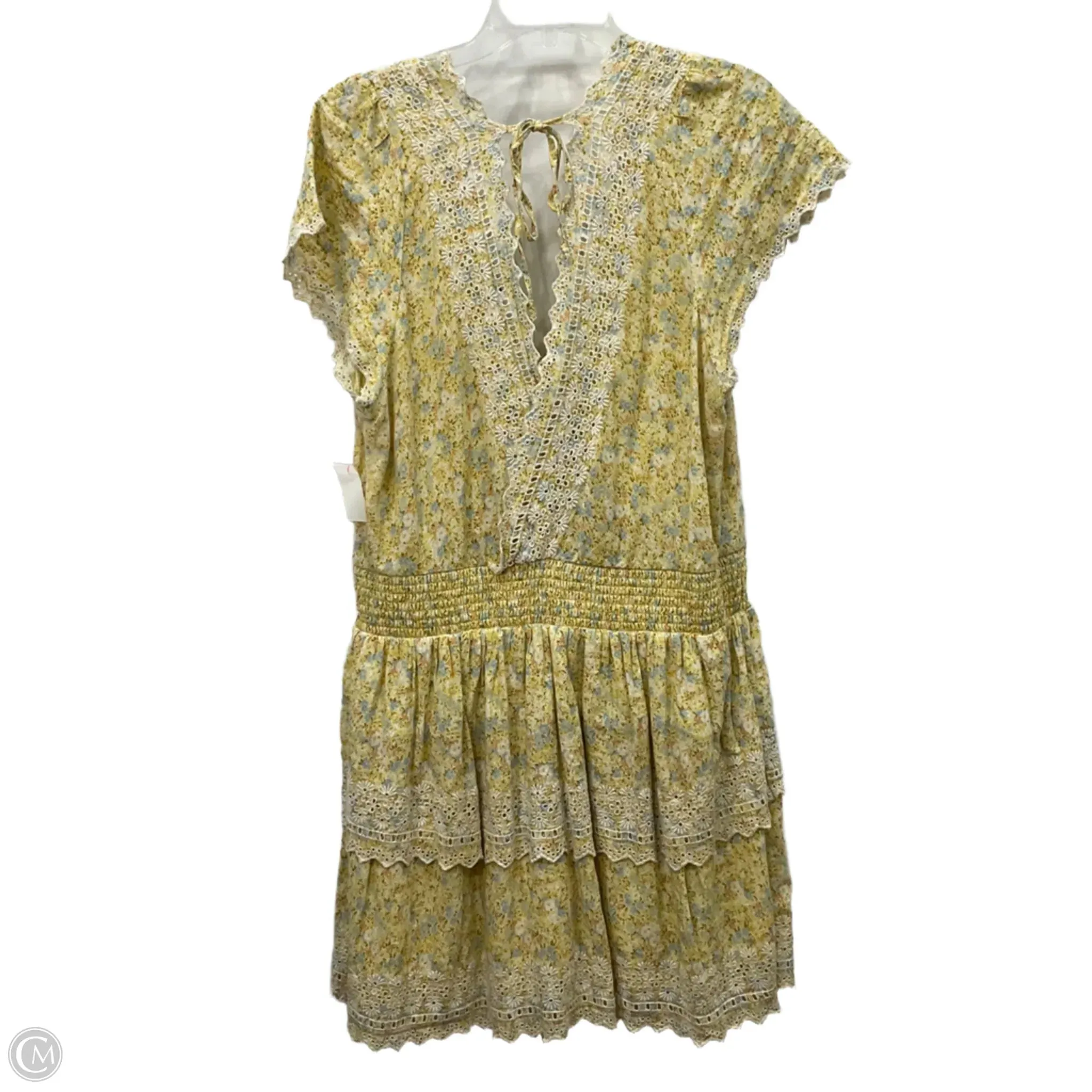 Dress Casual Short By American Eagle In Yellow, Size: Xl