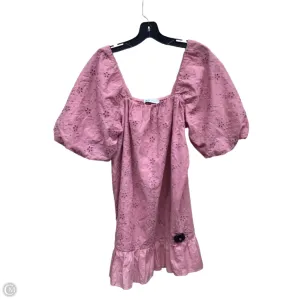 Dress Casual Short By Zara In Pink, Size: M