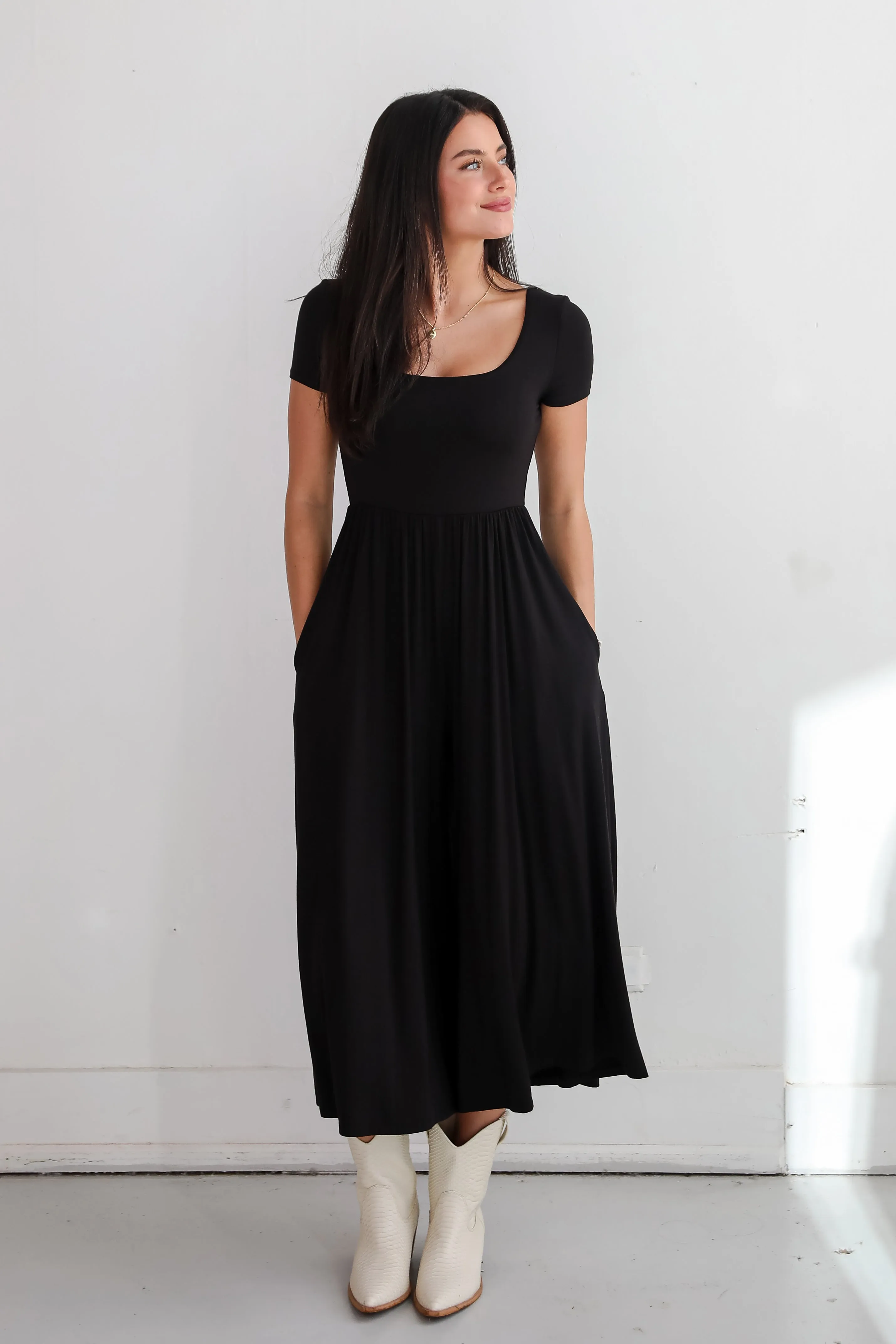 FINAL SALE - Remarkable Attitude Black Jumpsuit