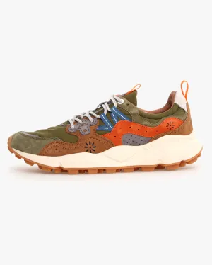 Flower Mountain Yamano 3 Suede & Nylon Ripstop - Military / Brown