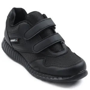 Force 10 Black Velcro Uniform School Shoes For Kids 9906-90VGN By Liberty
