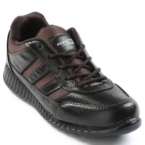Force 10 Brown Lacing Uniform School Shoes For Kids ELECTRA By Liberty
