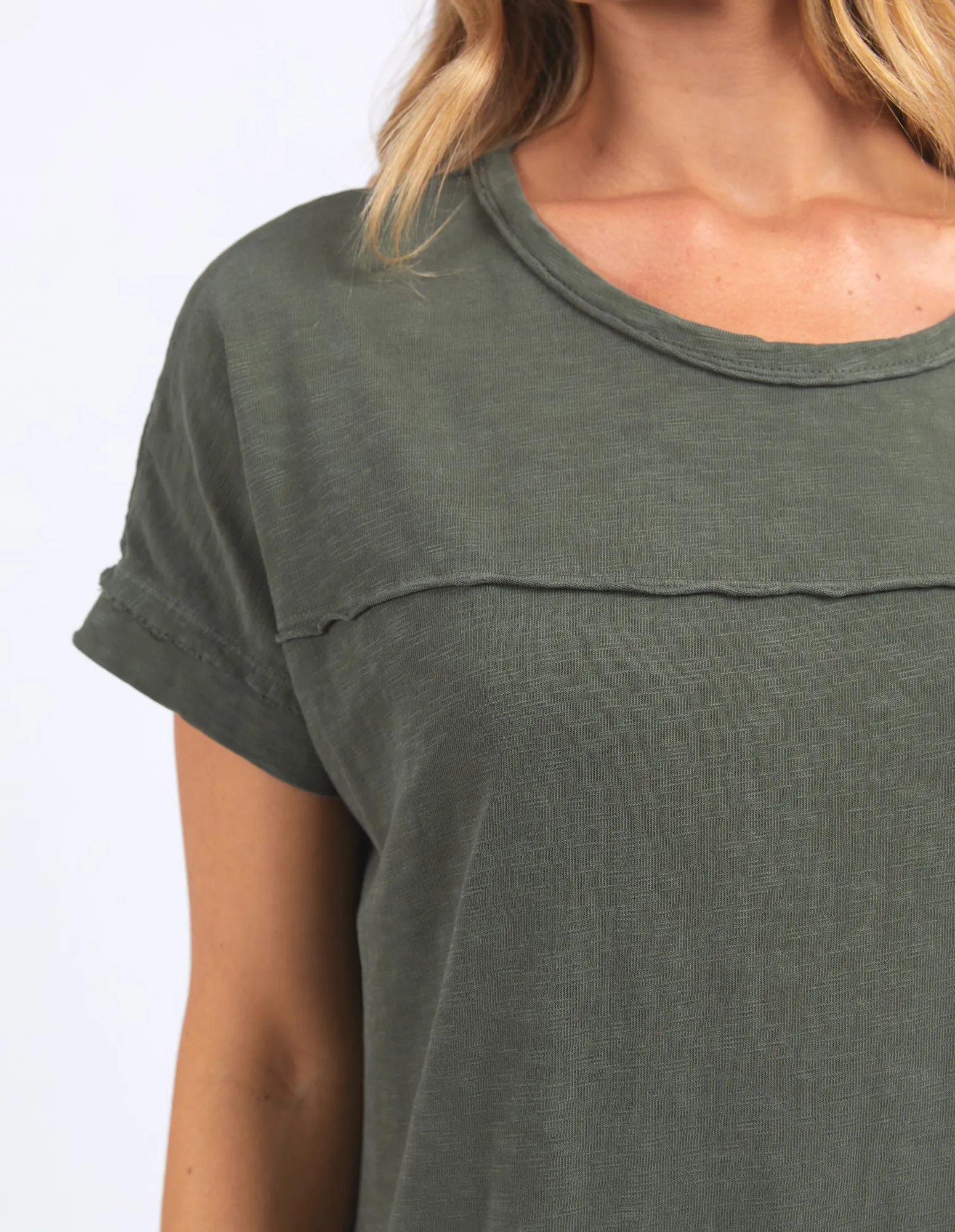 Foxwood Allison Tee Dress Khaki