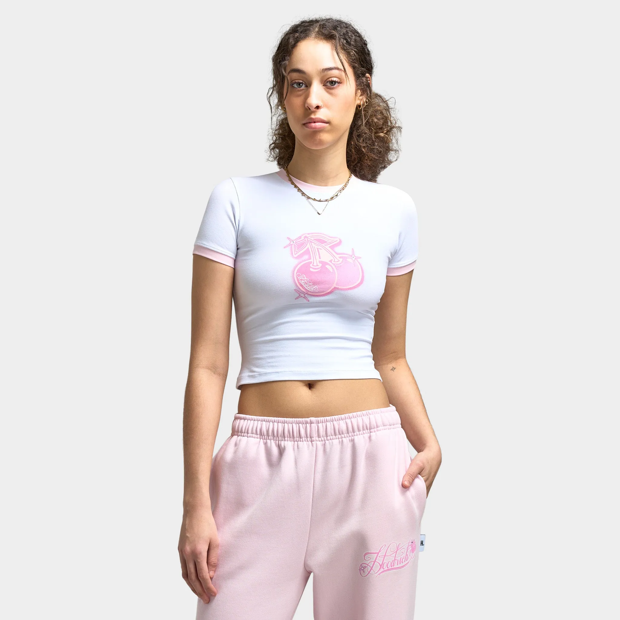 Hoodrich Women's Finesse Fitted Tee White / Festival Bloom