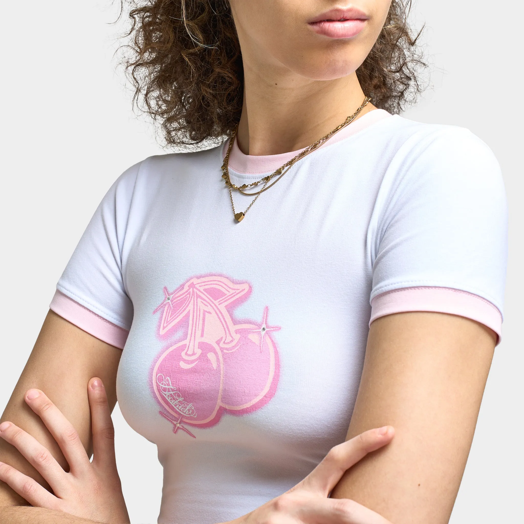 Hoodrich Women's Finesse Fitted Tee White / Festival Bloom