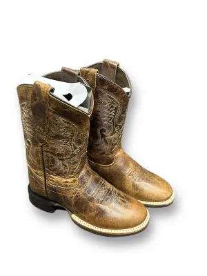 Jama Old West Children's & Youth Roper Boots in Brown BRC2010/BRY2010