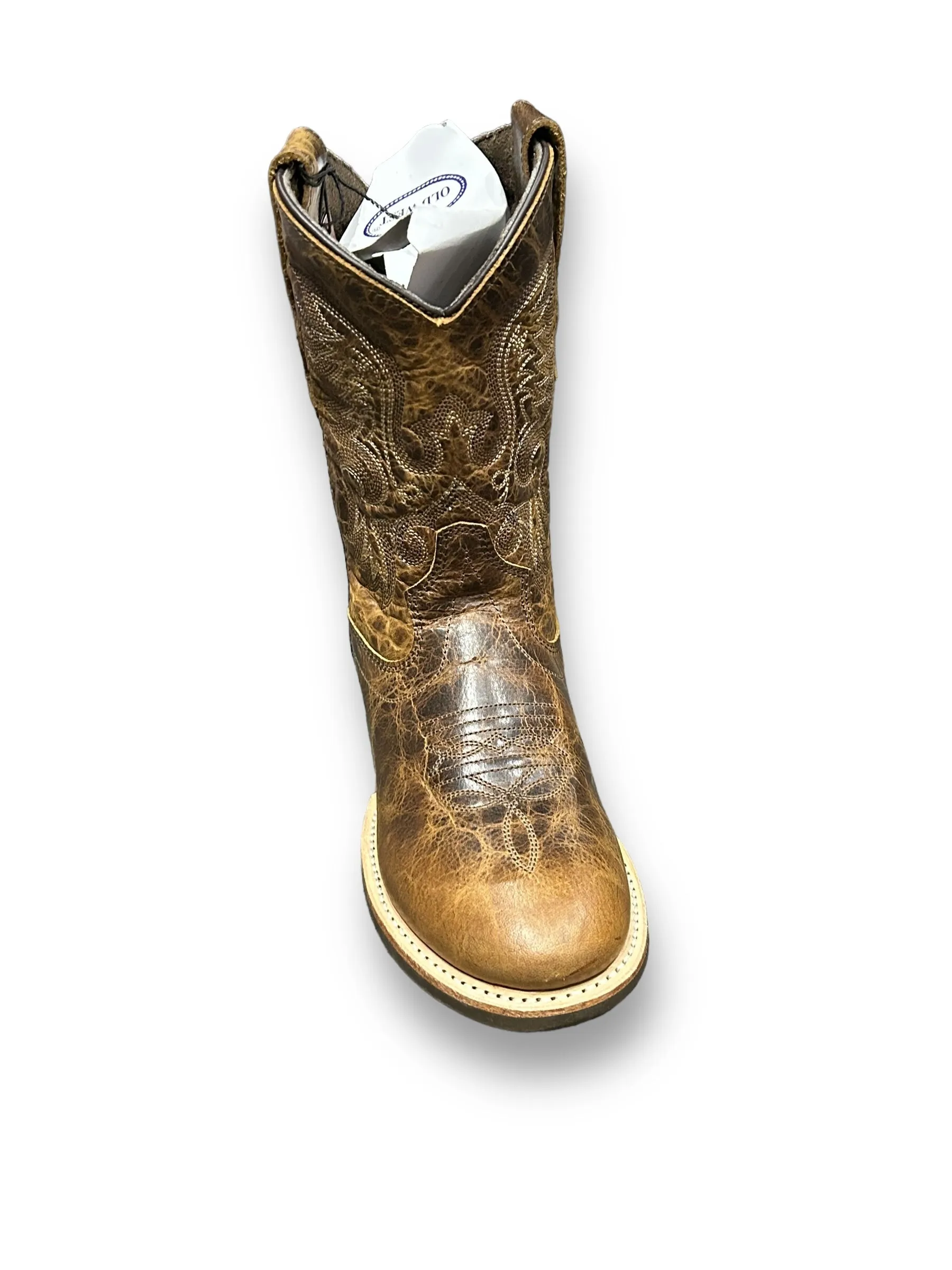 Jama Old West Children's & Youth Roper Boots in Brown BRC2010/BRY2010