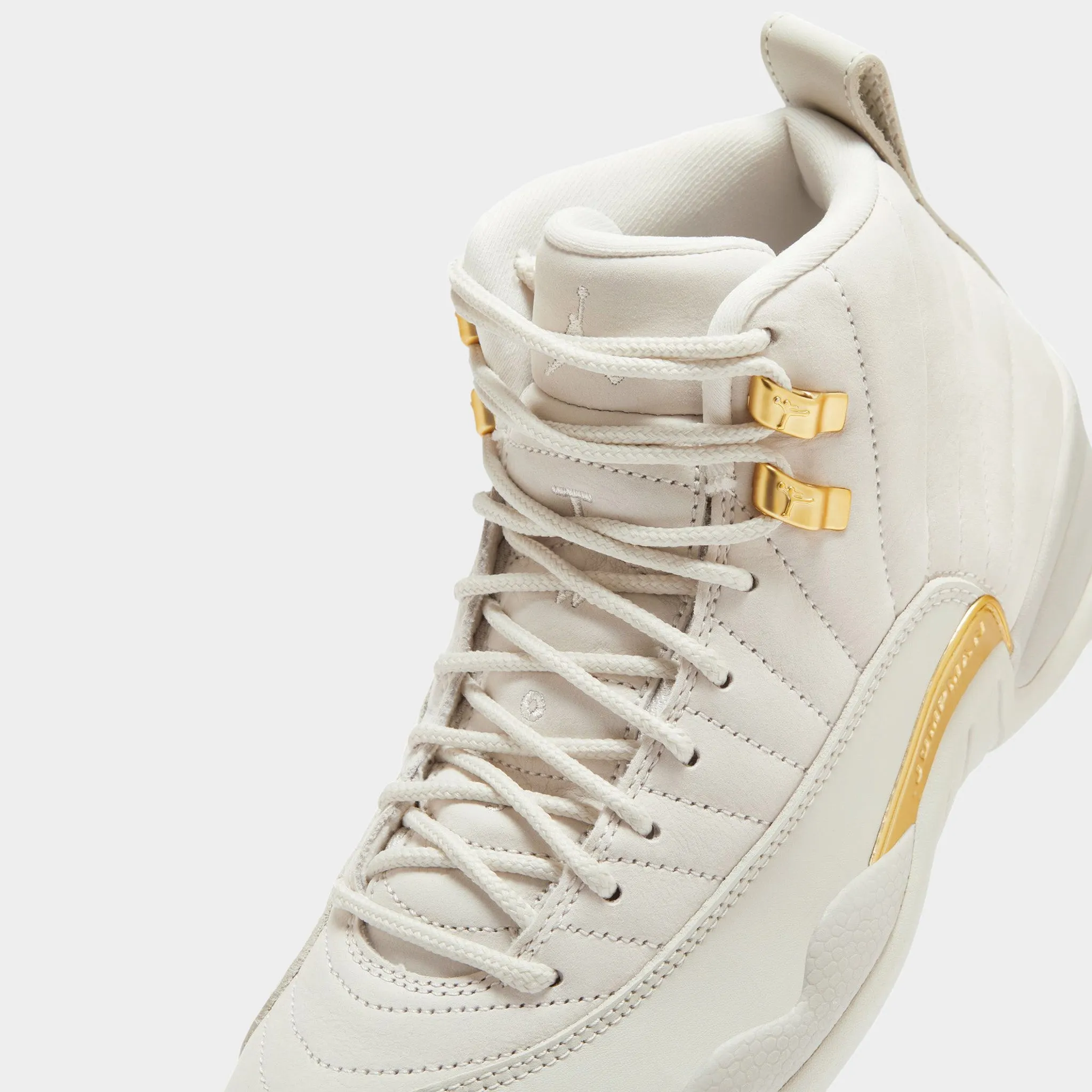 Jordan Women's 12 Retro Phantom / Metallic Gold - White