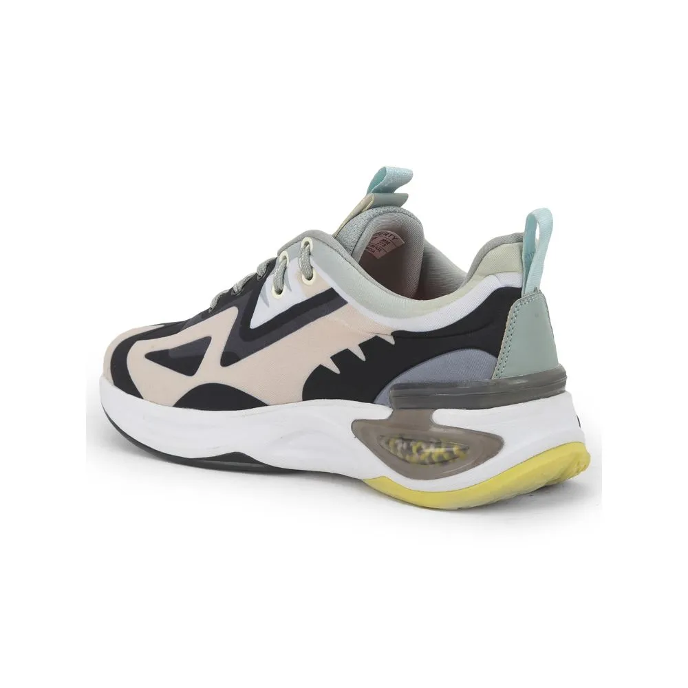 Leap7x Beige Sports Lacing Running Shoes For Men HANOVER-1 By Liberty