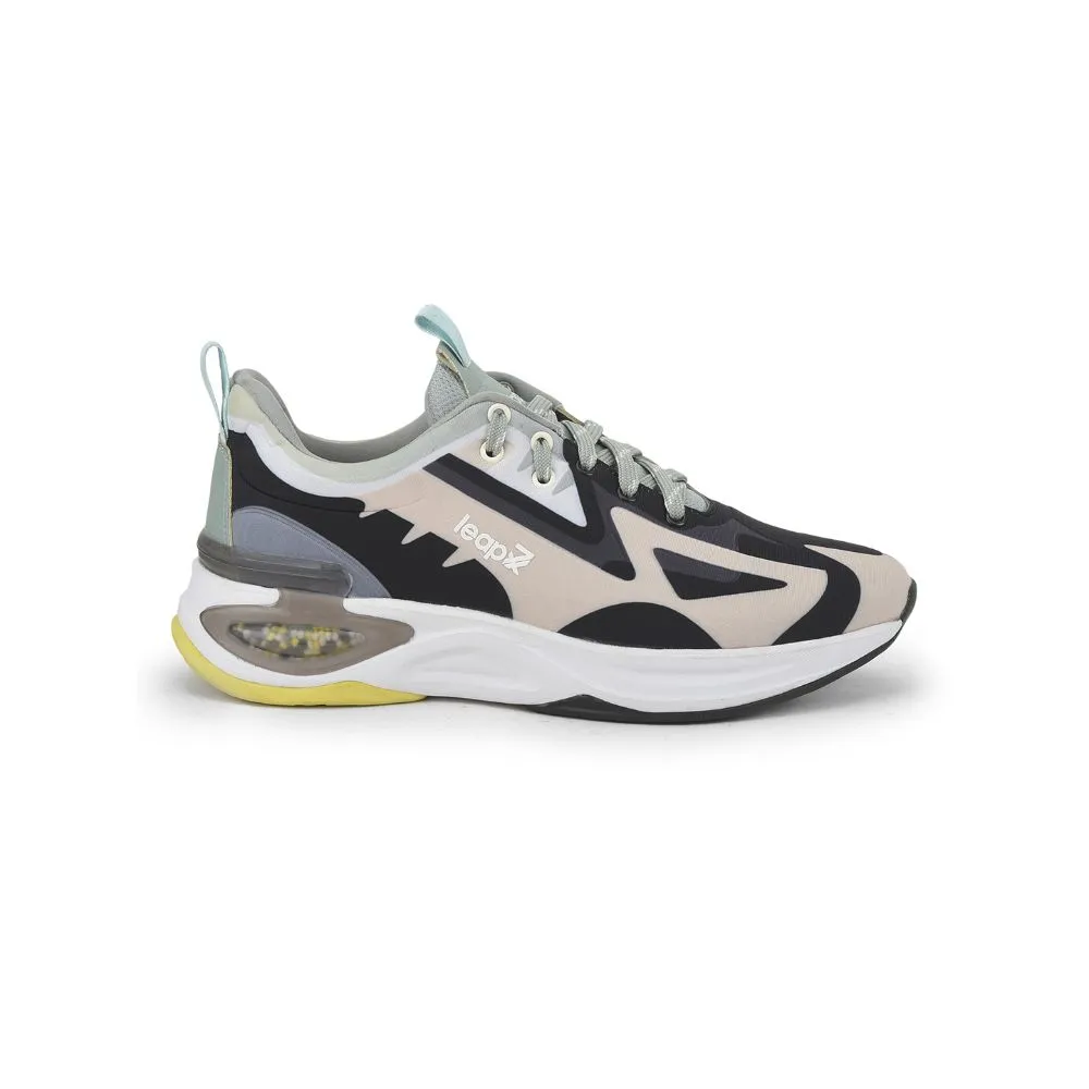 Leap7x Beige Sports Lacing Running Shoes For Men HANOVER-1 By Liberty