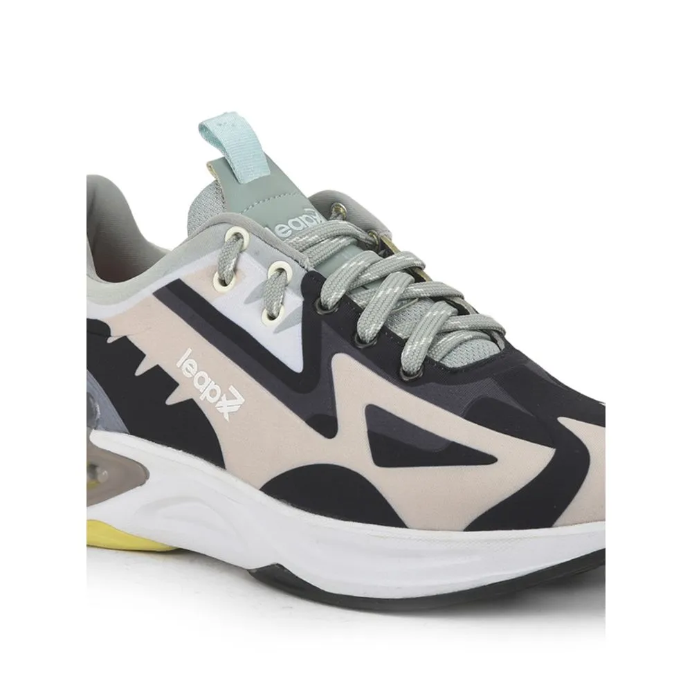Leap7x Beige Sports Lacing Running Shoes For Men HANOVER-1 By Liberty