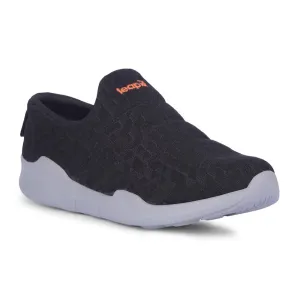 Leap7x Black Non Lacing Casual Shoes For Women AVILA-96 By Liberty