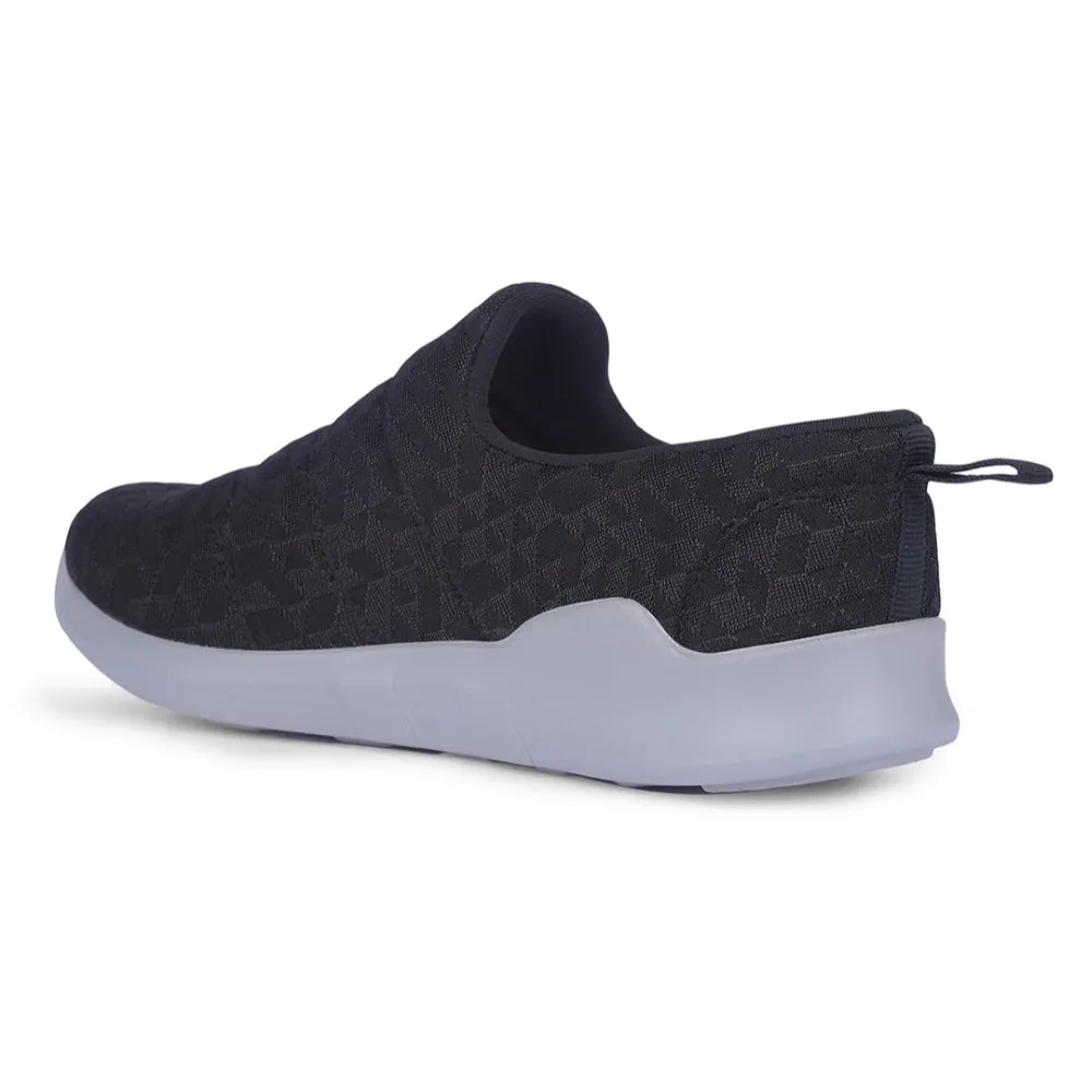 Leap7x Black Non Lacing Casual Shoes For Women AVILA-96 By Liberty