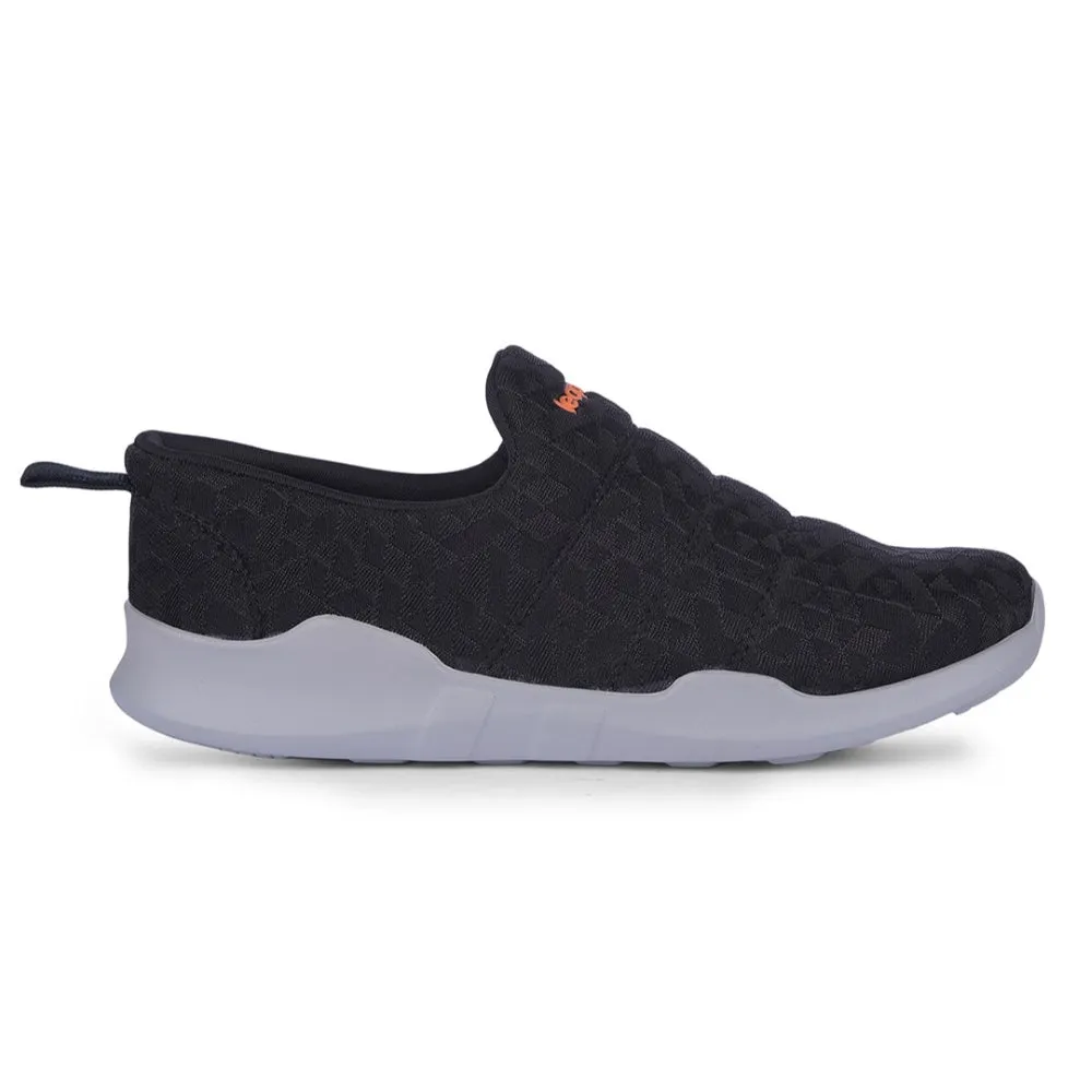 Leap7x Black Non Lacing Casual Shoes For Women AVILA-96 By Liberty