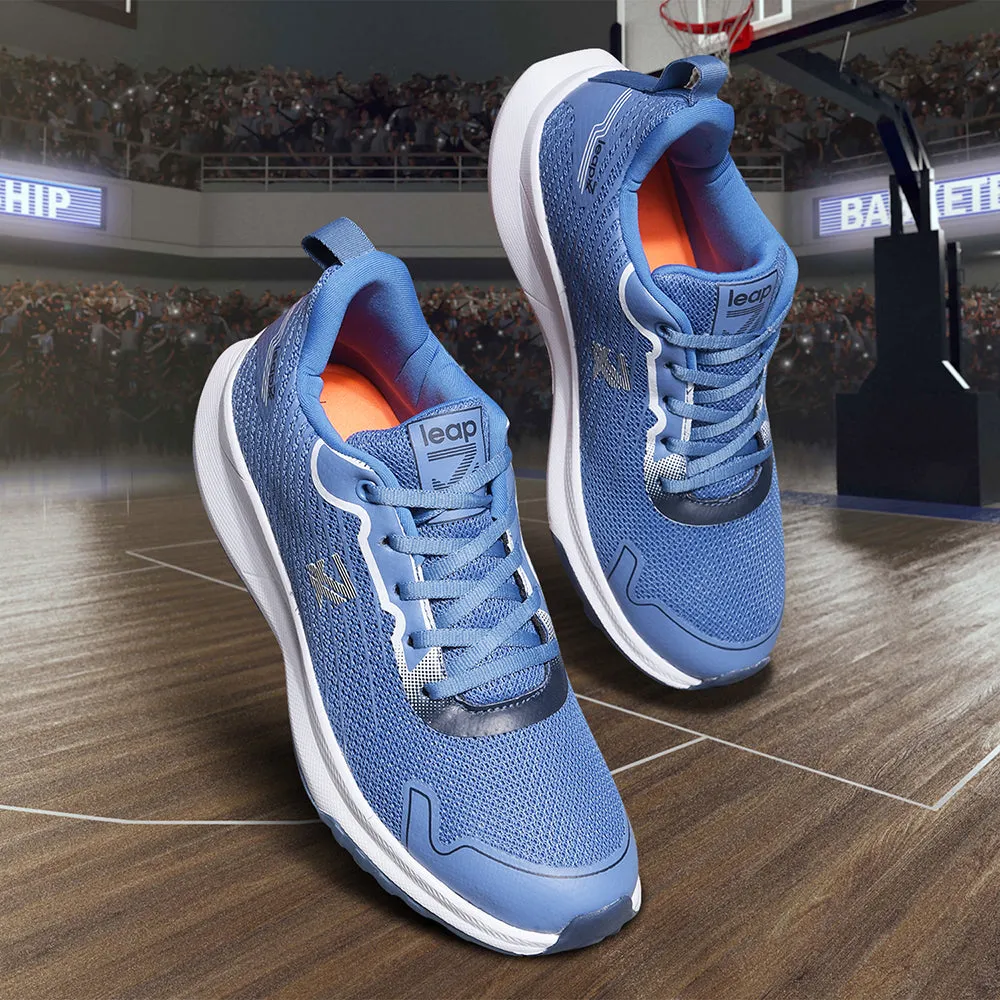 Leap7x By Liberty Men RW-13 S.Blue Sports Lacing Shoes