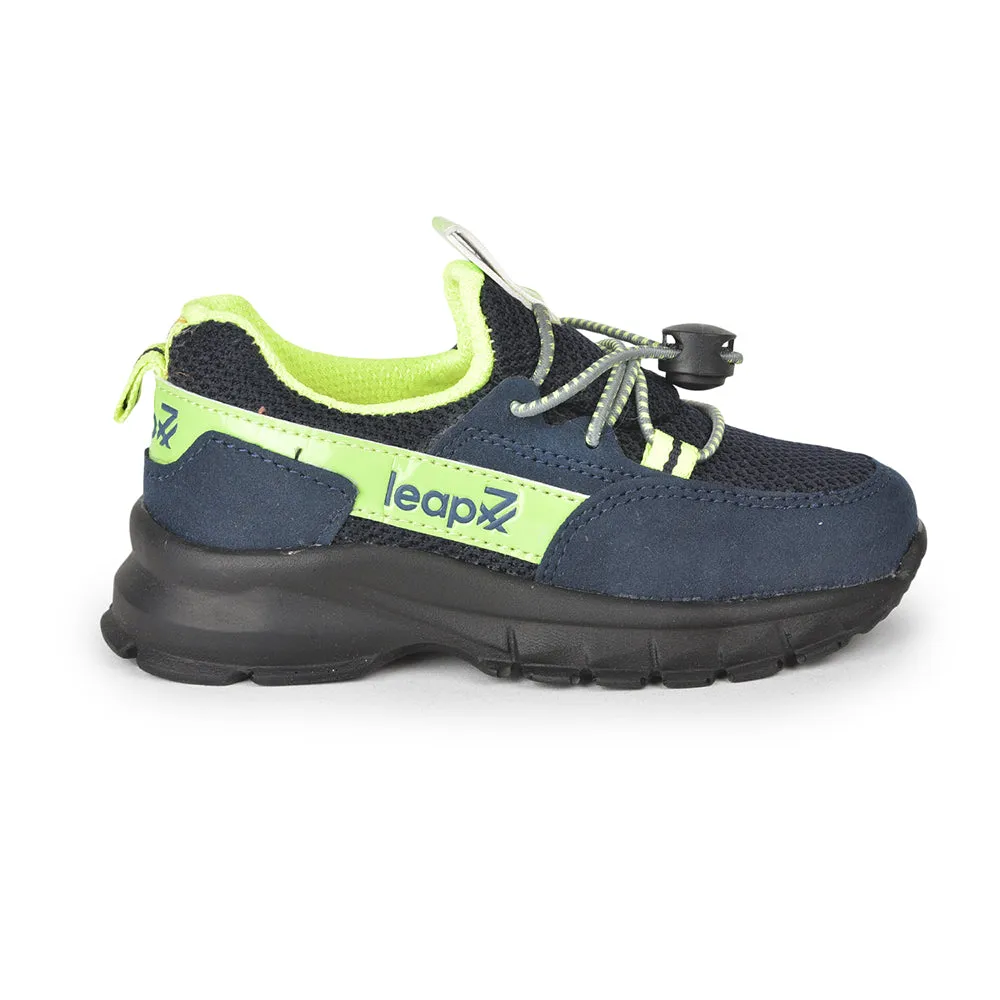 Leap7x Lacing Casual Shoes For Kids (N.Blue) JEEVA-05 By Liberty