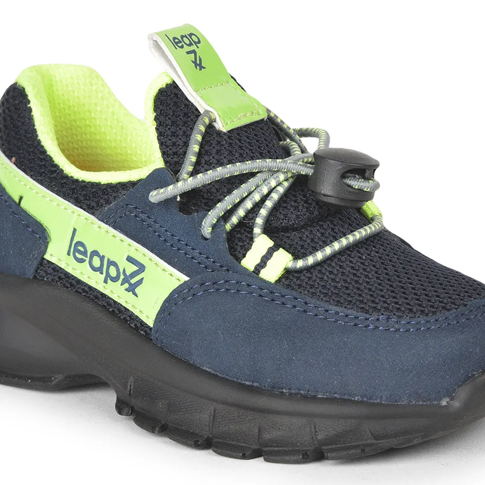 Leap7x Lacing Casual Shoes For Kids (N.Blue) JEEVA-05 By Liberty