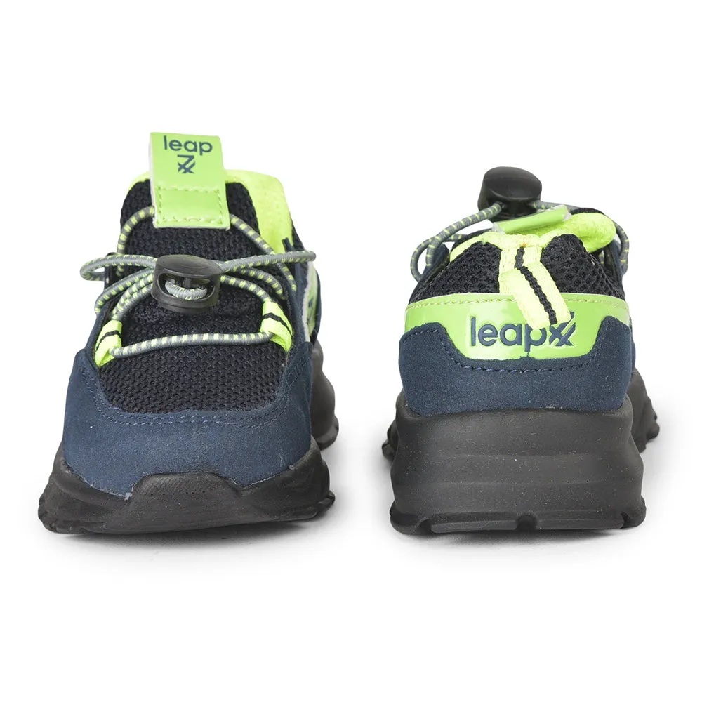 Leap7x Lacing Casual Shoes For Kids (N.Blue) JEEVA-05 By Liberty