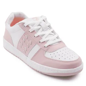 Leap7x Lacing Peach Casual Sneakers For Women NEXTY-2E By Liberty