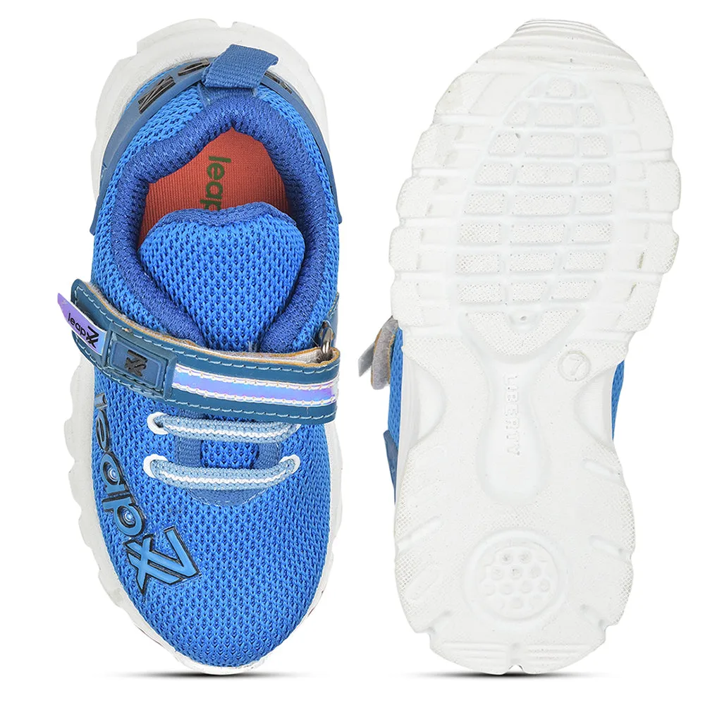 Leap7x Non Lacing Casual Shoes For Kids (R.Blue) JEEVA-08 By Liberty