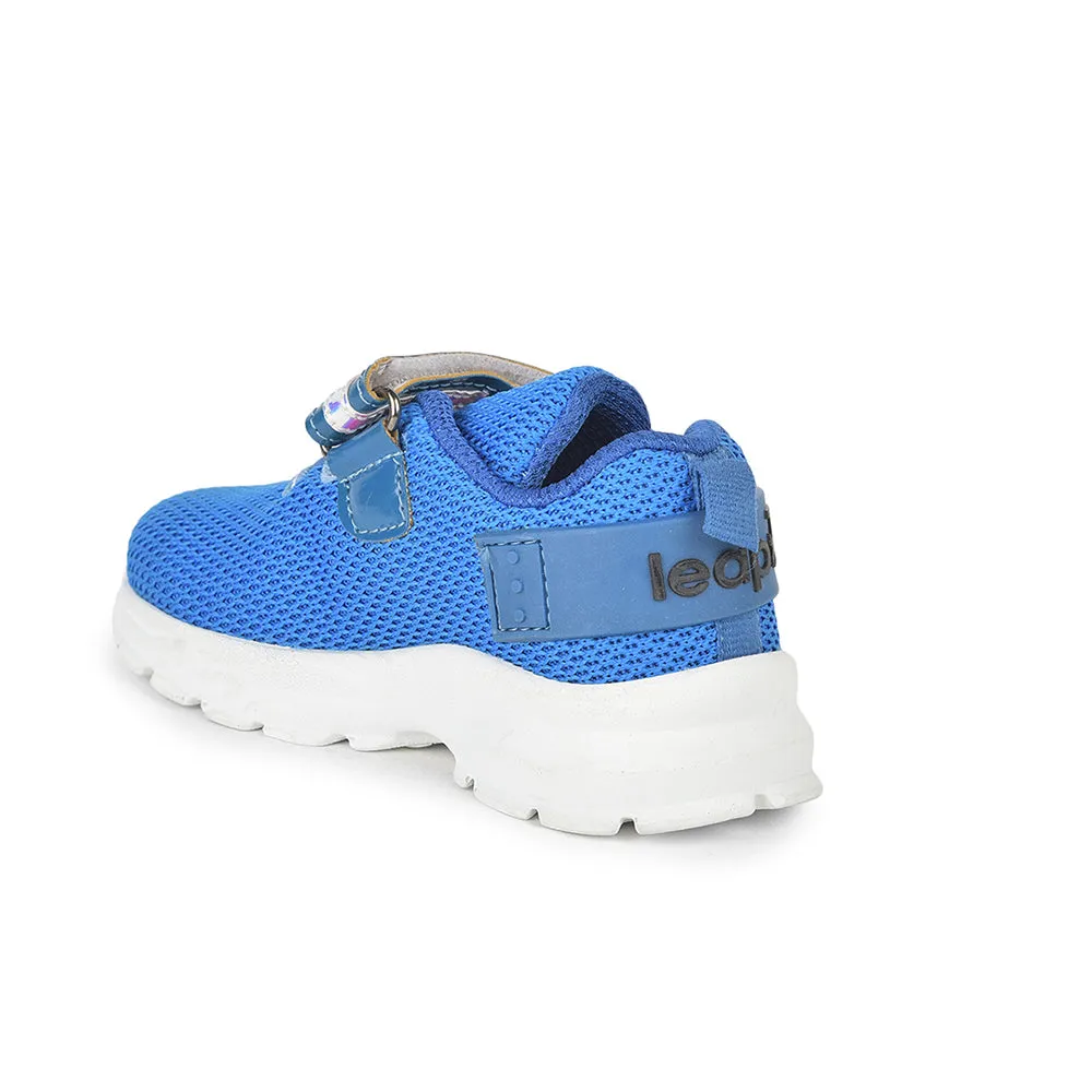 Leap7x Non Lacing Casual Shoes For Kids (R.Blue) JEEVA-08 By Liberty