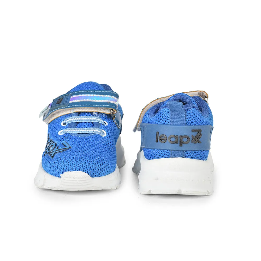 Leap7x Non Lacing Casual Shoes For Kids (R.Blue) JEEVA-08 By Liberty