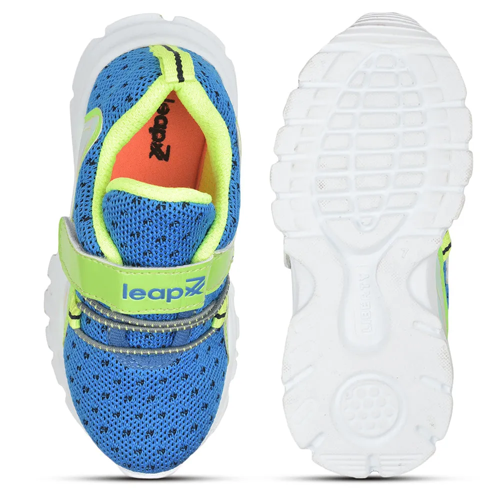 Leap7x Non Lacing Casual Shoes For Kids (R.Blue) JEEVA-09 By Liberty