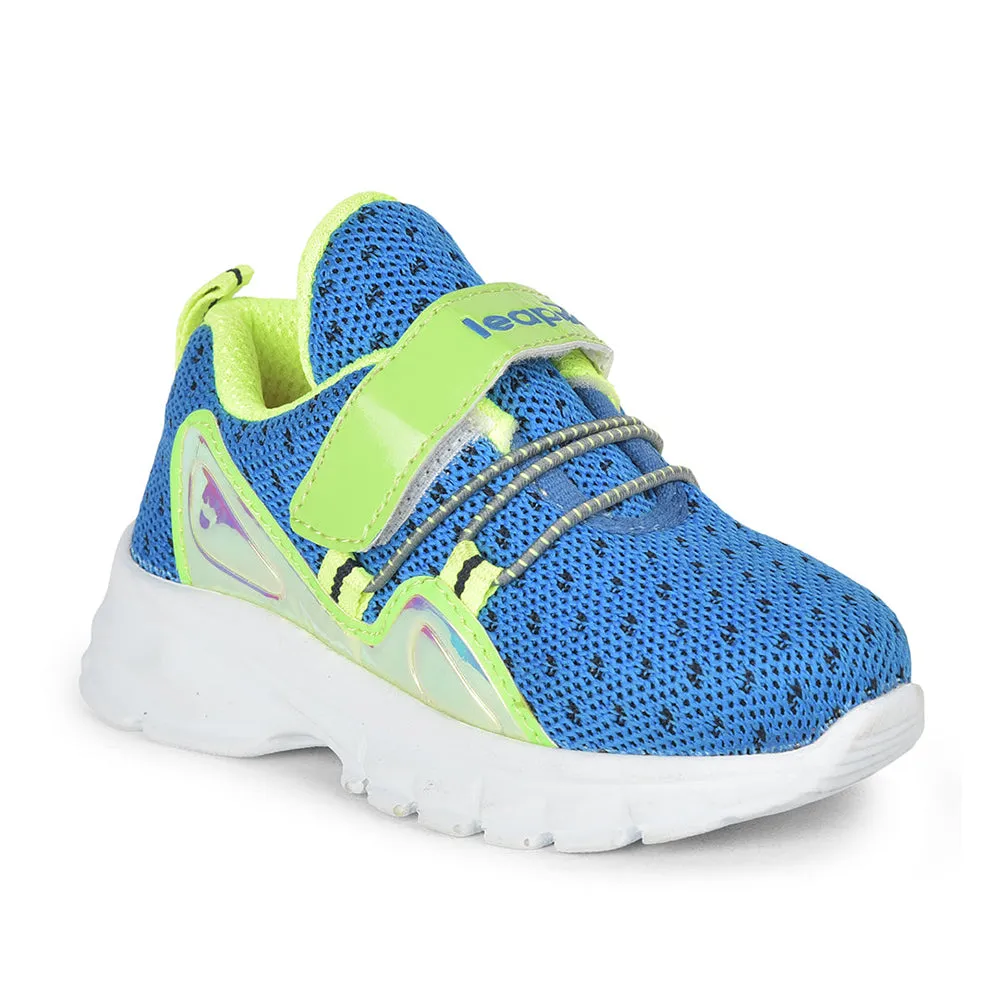 Leap7x Non Lacing Casual Shoes For Kids (R.Blue) JEEVA-09 By Liberty