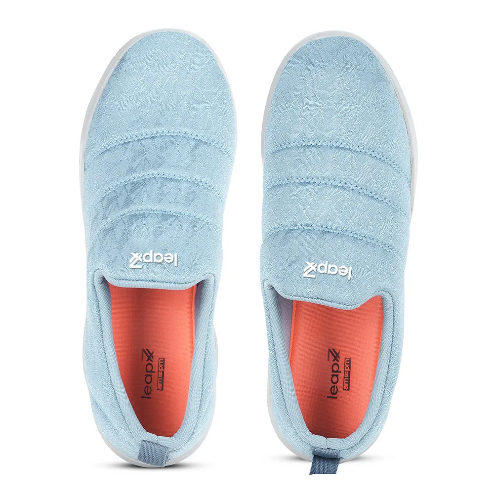Leap7x Sky Blue Non Lacing Casual Shoes For Women AVILA-96 By Liberty