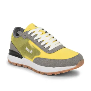 Leap7x Sports Lacing Running Shoes For Men (Yellow) XL-TG-03 By Liberty