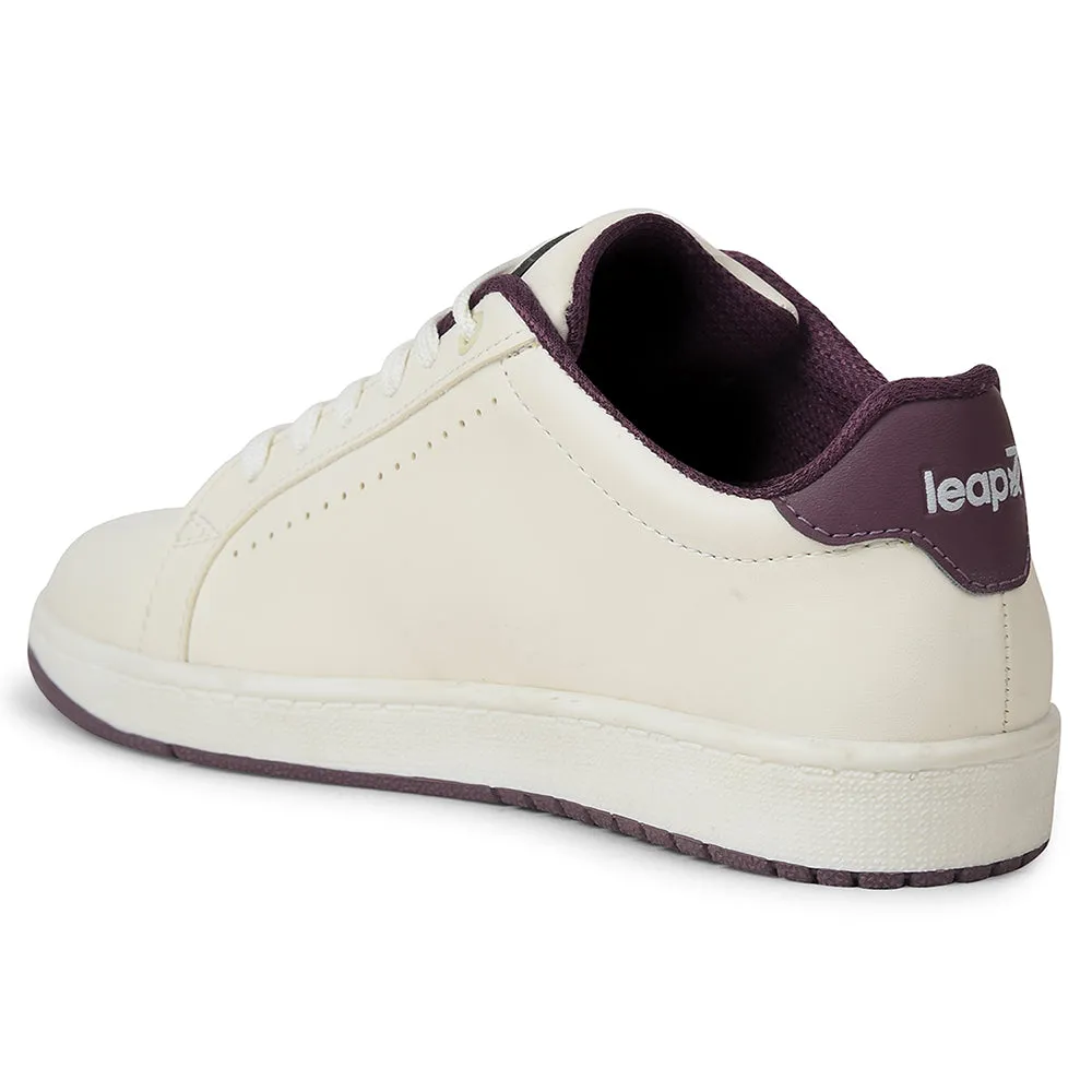 Leap7x White Casual Lacing Sneakers For Women ALLURE-1 By Liberty