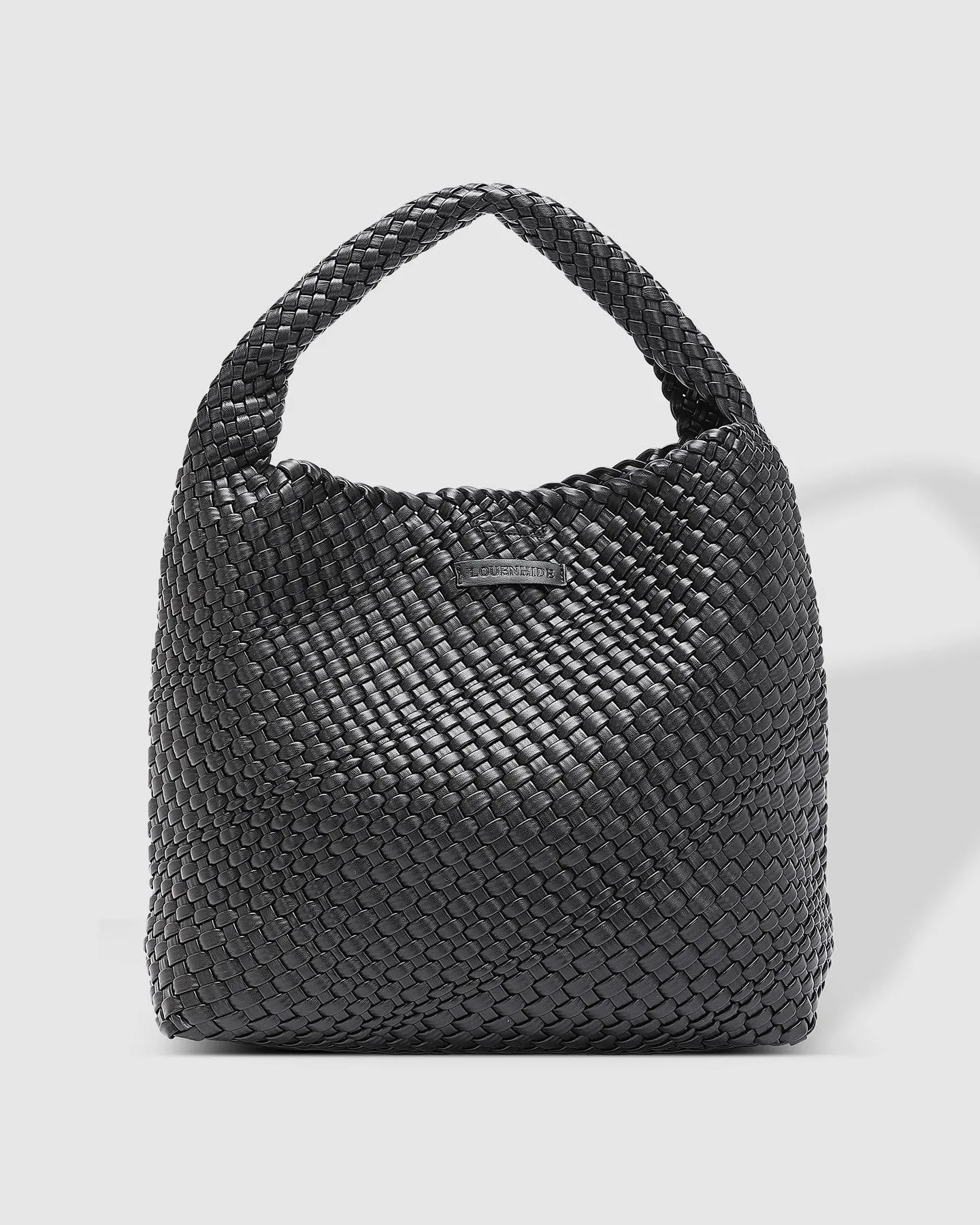 Louenhide Gabby Woven Shoulder Bag Black