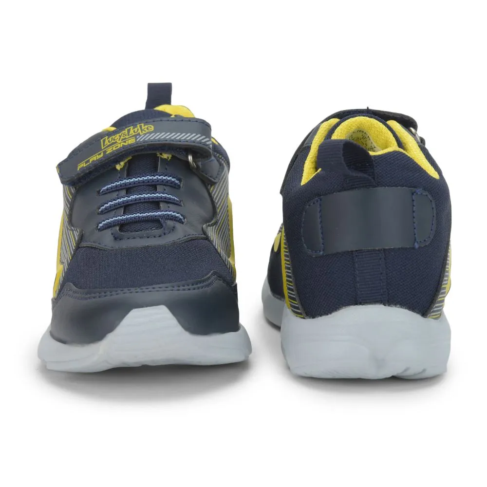 Lucy & Luke (Blue) Casual Non Lacing Shoes For Kids KSN-31 By Liberty