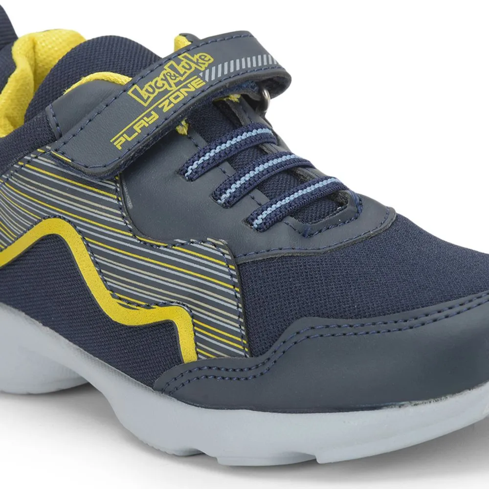 Lucy & Luke (Blue) Casual Non Lacing Shoes For Kids KSN-31 By Liberty